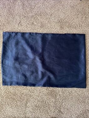 Navy blue satin pillowcase